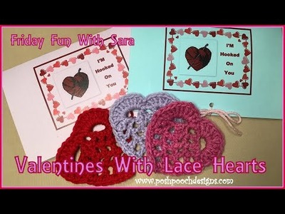 Valentines With Lace Hearts Crochet Pattern  #crochet #crochetvideo #crochet