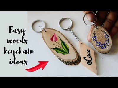 Wooden bead keychain diy|Wooden keychain making|Wood keychain diy|Wood keychain|2022|part-3