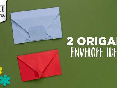 2 Origami Envelope Ideas | DIY Paper Crafts | Creative Gift Ideas | Handmade Envelope Tutorial