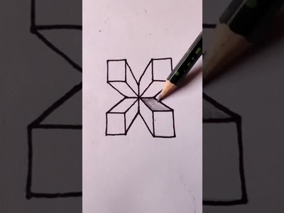 3D trick art on paper | 3D Drawing | Easy Drawing Tutorial #shorts