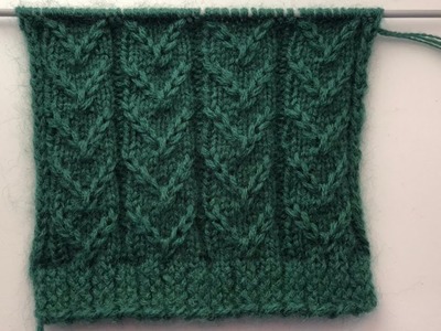 Beautiful Cable Stitch Pattern For Sweaters And Cardigans