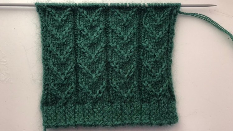 Beautiful Cable Stitch Pattern For Sweaters And Cardigans