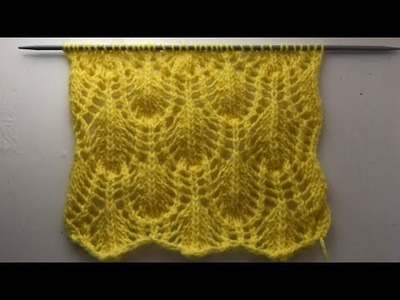 Beautiful Lace Stitch Pattern For Ladies Sweater,Cardigans, Shawls