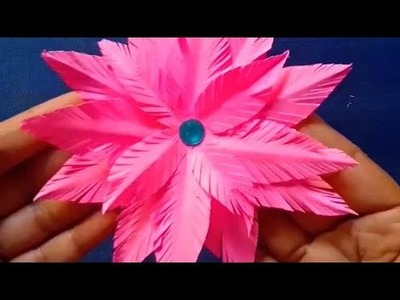 Beautiful paper flowers ????| Paper flowers making | Paper crafts #shorts #youtubeshorts