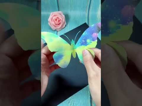 Butterfly Paper Craft | Easy Paper Crafts Ideas. #shorts #paperbutterfly