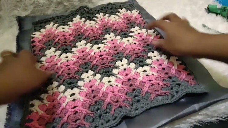 Cevron hill series 1 sarung bantal part 2#crochetpillow #pillowcover #crochetstitches #videotutorial