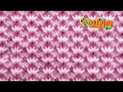 Cómo Tejer Flores de Margarita - How to Knit Daisy Flower 2 agujas-palillos-tricot (930)