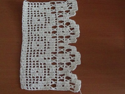 Como tejer Orilla decorativa multiusos a crochet video 1. Vuelta 1 -11