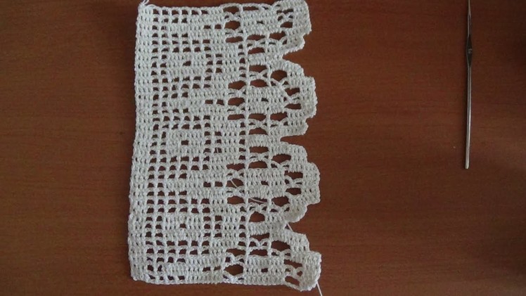 Como tejer Orilla decorativa multiusos a crochet video 1. Vuelta 1 -11