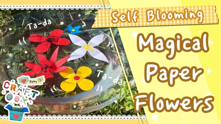 Crafts for Kids | Making Self Blooming Magical Paper Flowers | Kids DIY | Art Class | School Project