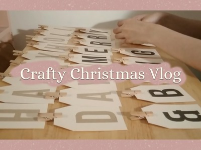 Crafty Christmas Vlog | Decorating my room, customizing notebooks and wrapping gifts (◠‿◠✿)