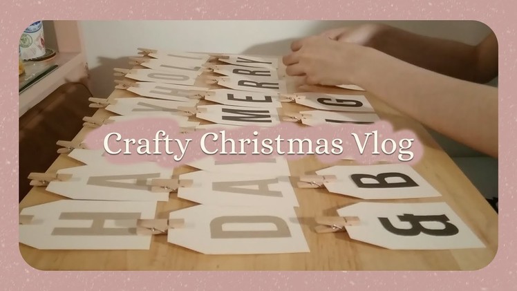 Crafty Christmas Vlog | Decorating my room, customizing notebooks and wrapping gifts (◠‿◠✿)