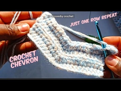Crochet "Chevron" Headband for beginners step by step | Comment faire un Cache - oreille au crochet