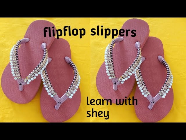 Diy flipflop making.New design 2022.ladies sandles making tutorials.flipflop decorating ideas????