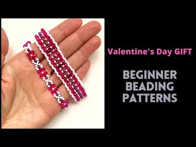 DIY GIFT for HER.  Valentine's day GIFT. Beaded Bracelets