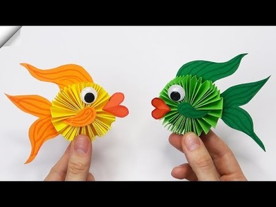 DIY Moving Paper FISH - Easy Paper Crafts - DIY paper crafts