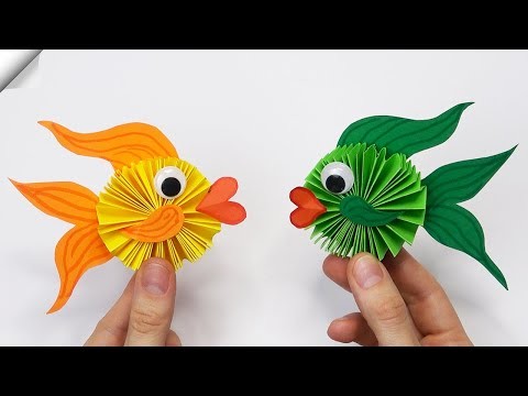 DIY Moving Paper FISH - Easy Paper Crafts - DIY paper crafts