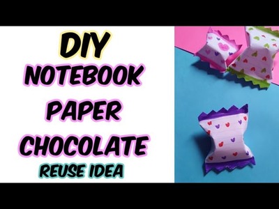 DIY Notebook paper Chocolate.valentine day gift idea.paper candy idea.handmade gift idea.#shorts