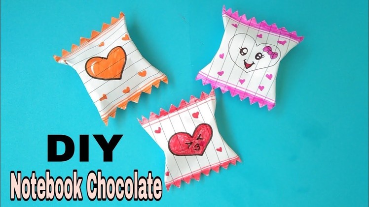 DIY Notebook paper chocolate.valentine day gift idea.paper candy idea.handmade gift idea.#shorts