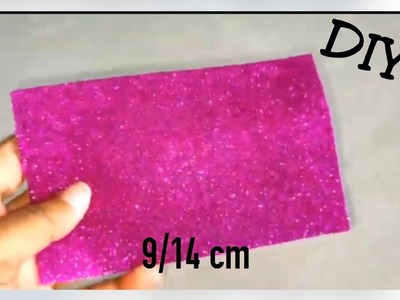 DIY Pouch bag tutorial.Glitter sheet craft.Art & Craft.Craft for kids.Foamiran Flower ???? making