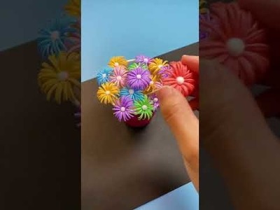 DIY Straw flower- Paper Craft - Handmade Craft