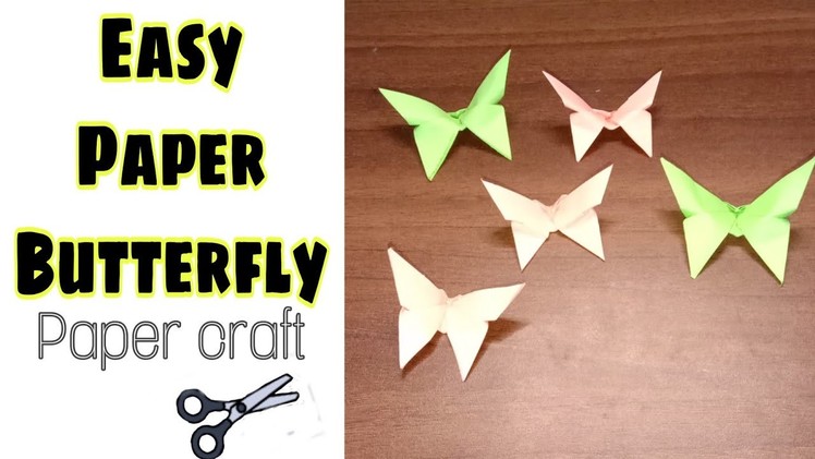 Easy Paper Butterfly | Origami | Paper Crafts | #easy #tutorial #beginner