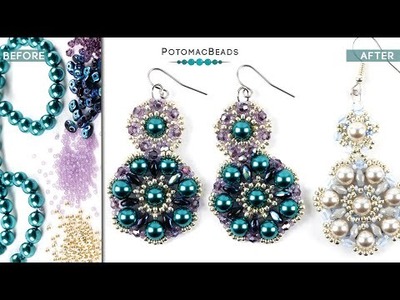 Emma Earrings - DIY Jewelry Making Tutorial by PotomacBeads
