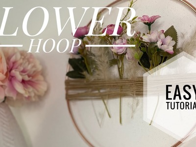 Flower hoop DIY Easy home decoration