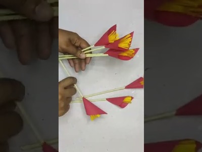 Flower making ideas #diy #flowermakingcraft #flowermakingideas #youtubeshorts #shorts #papercraft
