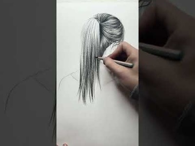 Girl hair drawing challenge