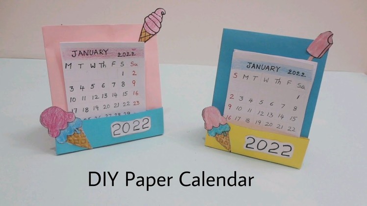 How to make a calendar at home. DIY calender. Paper Mini calender. Paper Craft ideas