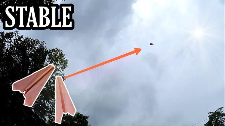 How to Make a Paper Airplane - BEST paper planes that FLY FAR - origami avion en papier - stable