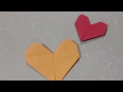How To Make An Origami Heart Easy || Origami Heart For Kids || Step By Step Origami  #Yatidua