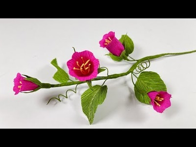How to make beautiful flowers with crepe paper.#shorts #icraftpaper #diy #craft #paper #handmade