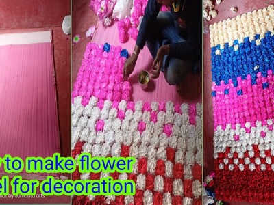 How to make flower panel for decoration | flower panel decoration |wall panel ideas