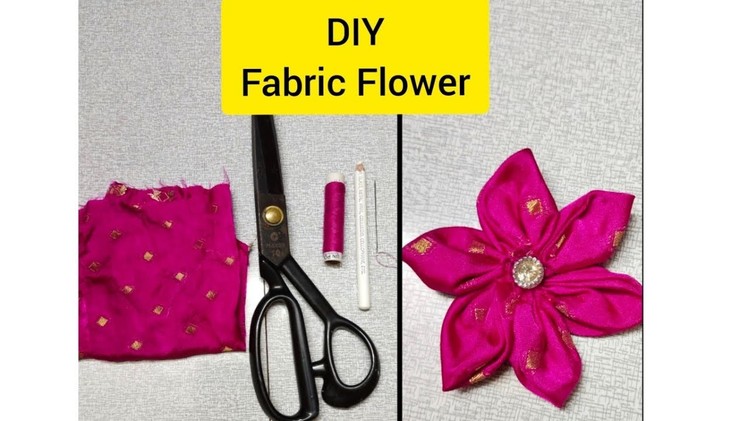 How to make flower with cloth |#diy #shorts | #youtubeshorts |#handmade |#handembroidery |