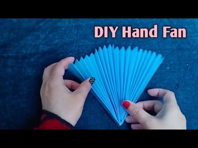 How To Make Paper Hand Fan At Home. DIY Paper Hand Fan - Shamina's DIY