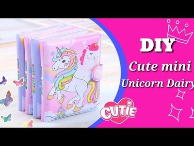 How to make unicorn diary| DIY unicorn notebook| Paper craft| schooo projects| school supplies