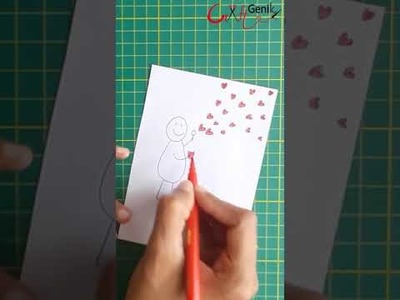 How to make Valentines day card. Handmade Valentines Cards. Valentine's day card making - 2022 - 3
