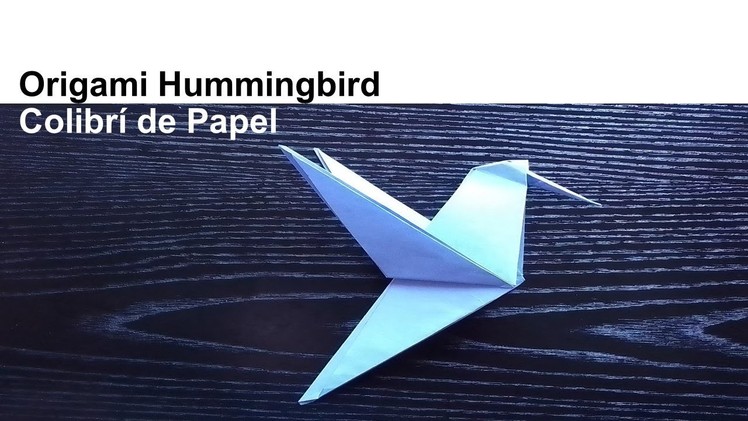 Hpw to Make an Origami Hummingbird ????,Bird Paper Crafts - Cómo Hacer  un Colibrí de Papel, Pájaros