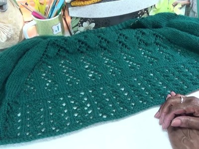 J's Knit - 5 Ridge Garter Tab Shawl #45. EP. 180-3.  #knitting #diyfashion
