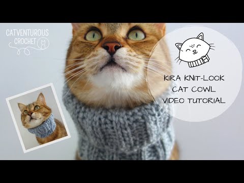 Kira Knit-look Cat Cowl - Catventurous Crochet