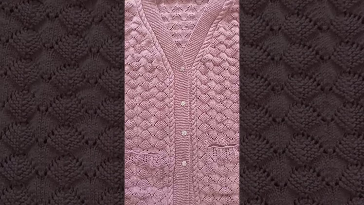 Knitting sweater design for beautiful ladies