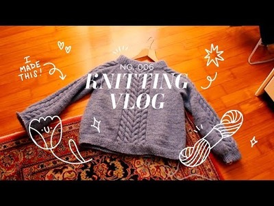 ✹ KNITTING VLOG 006 - First Sweater of 2022, Unraveling a Project and Reusing The Yarn ✹