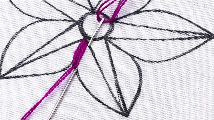 New Hand Embroidery Flower Design Amazing Flower Design Idea With Easy Flower Embroidery Tutorial