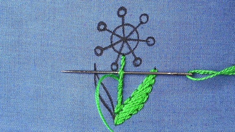 New hand embroidery for beginners step by step - mini flower embroidery pattern for all over design