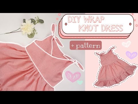 Nia Wrap Knot Dress Tutorial | DIY Toddler Dress