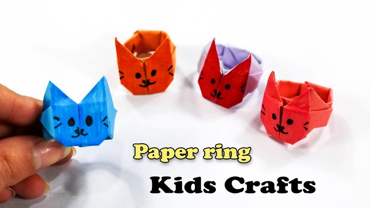 Origami Ring | Paper Bunny (Rabbit) Ring | Easy Paper Crafts | Simple Craft for Kids