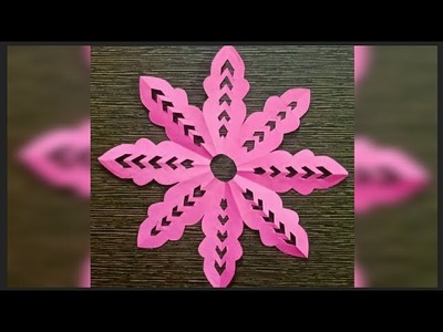 Paper craft | how to cut a paper flower | how to cut flower pattern | flower cutting