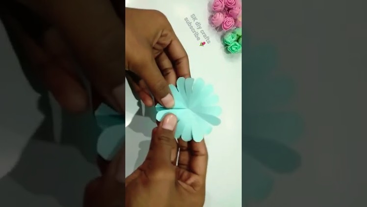 Paper crafts making flowers ???? use paper sticky notes ???????? subscribe my channel ????